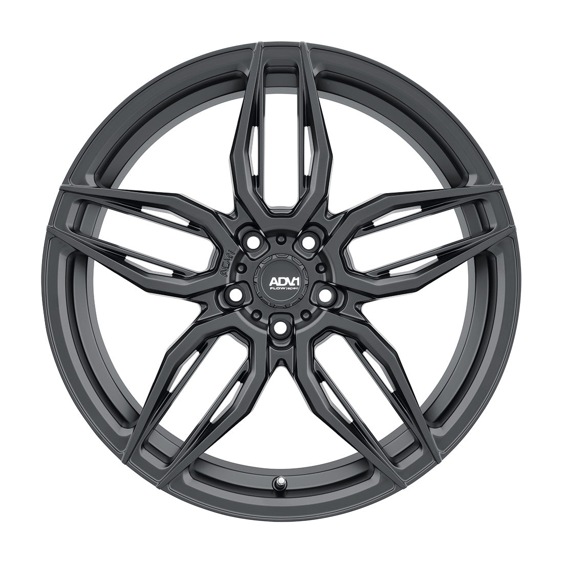 20x9.0 ADV005 SC 5x114.3 ET35 BS6.4 Satin BLK 72.56